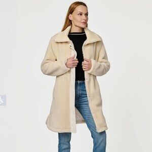 Bernardo Women's Super Soft Faux Shearling Coat NWT